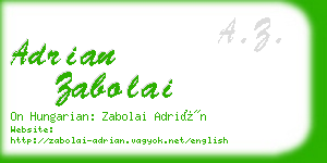 adrian zabolai business card